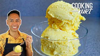 Magnolia Mango Ice Cream from Scratch using a Hand Mixer | Cooking with Kurt