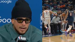 Devin Booker GOES OFF on ref after getting tech for saving the ball in Game 2 vs OKC screenshot 3