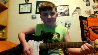 Playing Bryan Lanning's Song The In-Between on the guitar