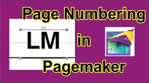 How To Add Page Numbering In Pagemaker me Page par Page Numbering kaise kare