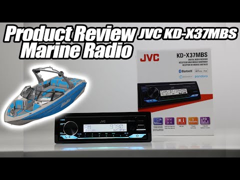 JVC KD-X37MBS Review and Demo Marine Radio Stereo Head-unit for Boats or  UTVs 