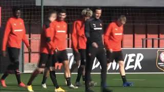 Rennes train for difficult UCL match with Chelsea