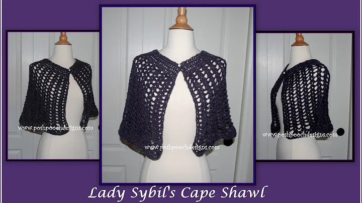 Stunning Lace Cape Shawl Crochet Pattern