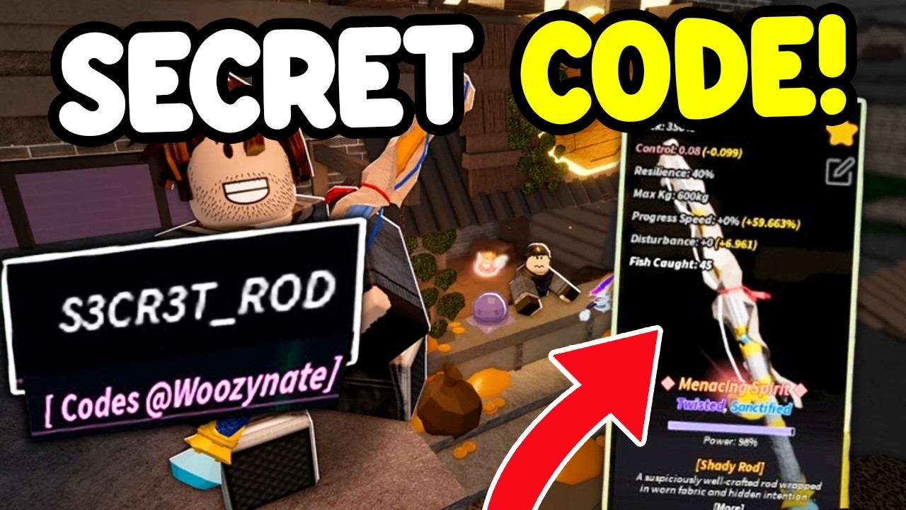 FISCH SECRET SHADY BAZAAR UPDATE Code Gives SECRET ROD!? Roblox - YouTube