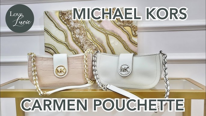 MICHAEL Michael Kors Small Carmen Leather Pouchette Shoulder Bag
