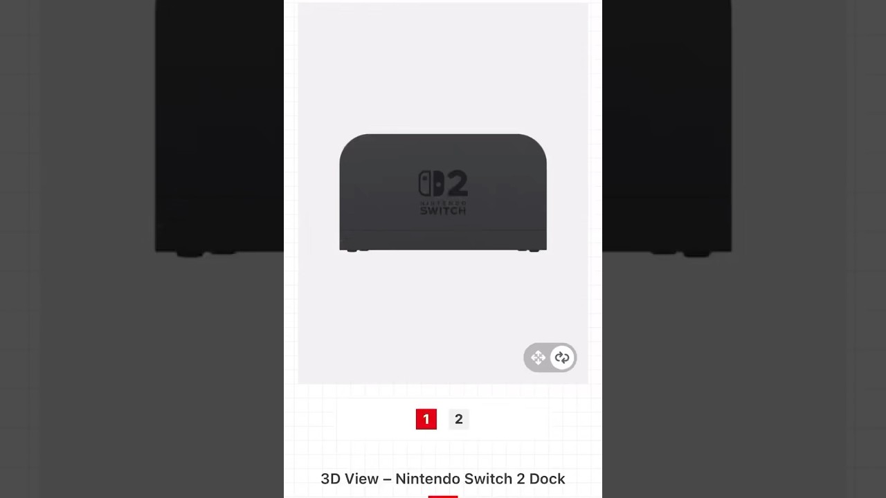 Nintendo Switch 2 Today! - 3D View - Nintendo Switch 2 Dock - YouTube