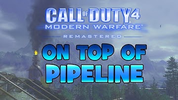 Modern Warfare Remastered Glitches - ON TOP OF PIPELINE - COD MWR GLITCH