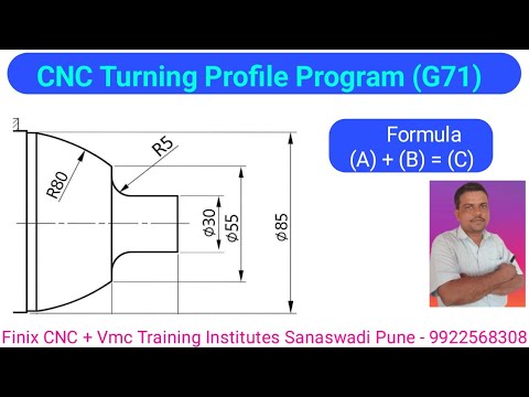 Cnc Profile Programming tutorial | How to create a Rough Turning cycle ...