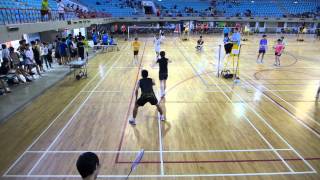 20130525 羽球_大機盃_阿魁+小篁 V.S 中山機械第三點