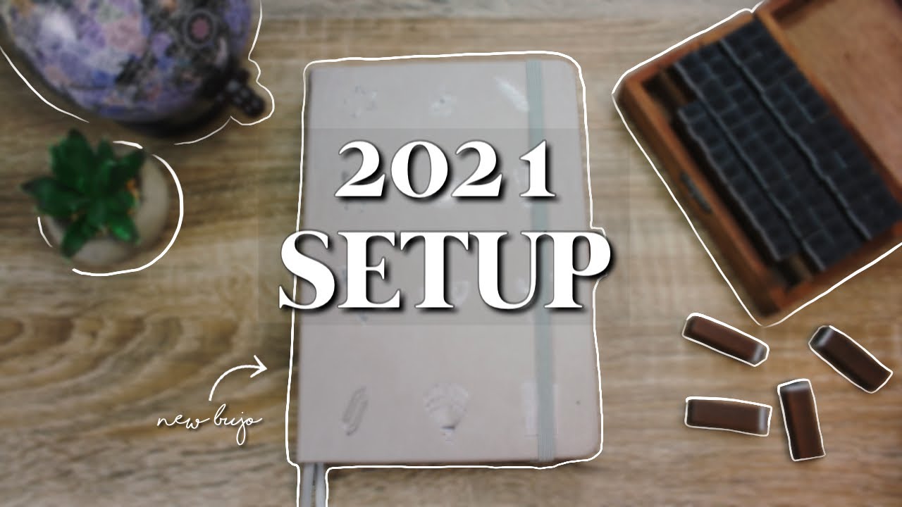2021 BULLET JOURNAL SETUP | setting up a new bullet journal | simple & easy