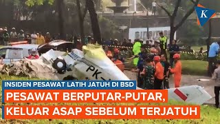 Pesawat yang Jatuh di BSD Tangsel Sempat Tabrak Pohon Sebelum Hantam Tanah