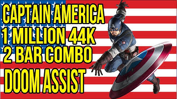 UMvC3 Captain America 1 Million 44k 2 Bar Combo With Doom Assist