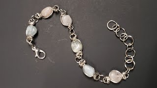 Simple Beaded Link Bracelet  Eps 327