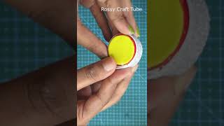 Homemade stamp pad & stamp without sponge #stamppad #stamp #shorts #youtubeshorts