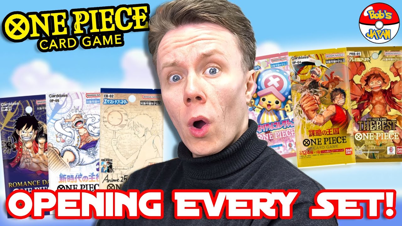 Opening Booster Packs from EVERY One Piece Card Game set! 🎉 - YouTube