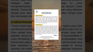 kalimat pembuka dan penutup sidang skripsi