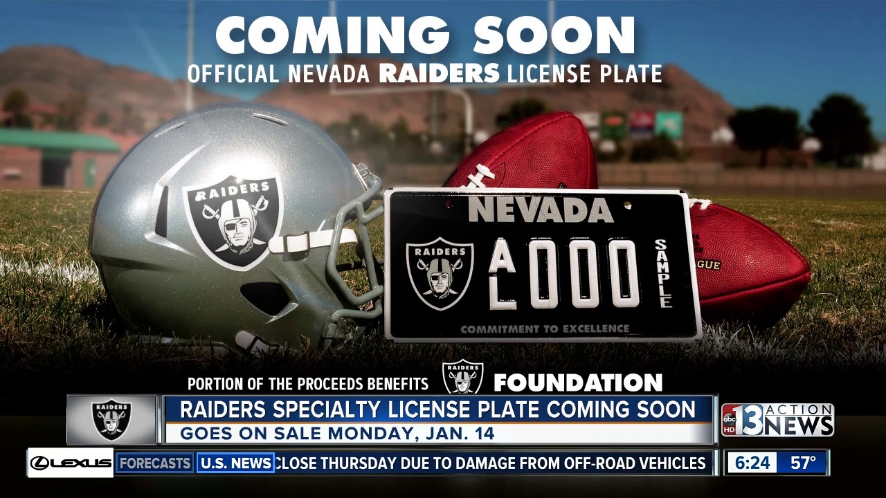 The Raiders Are Coming But The License Plate Will Get Here First Youtube