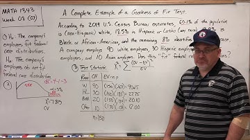 MATH 1343 - Week 08 (07): A Complete Goodness of Fit Test