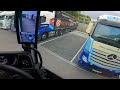 POV truck driving reversing between trucks 🚚 very hard