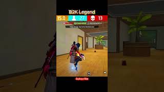 [B2K] Double Sniper Gameplay || Legend Player #b2k #ff #freefire #shorts