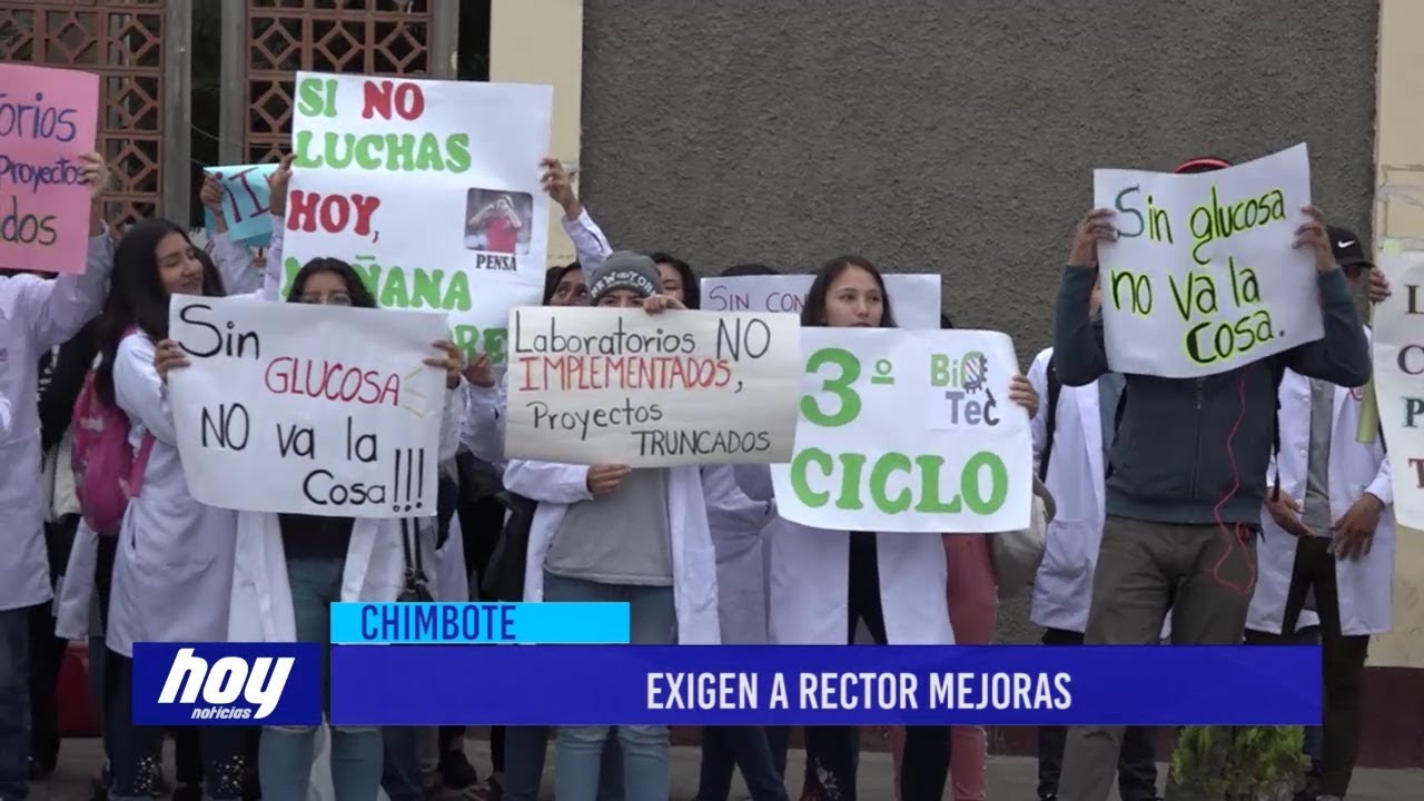 videos peruanos comicos Chimbote: Exigen a rector mejoras