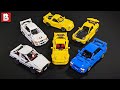 Custom LEGO Initial D Cars! Toyota AE86, Subaru Impreza STi, Mazda RX-7, Mitsubishi Lancer Evo V