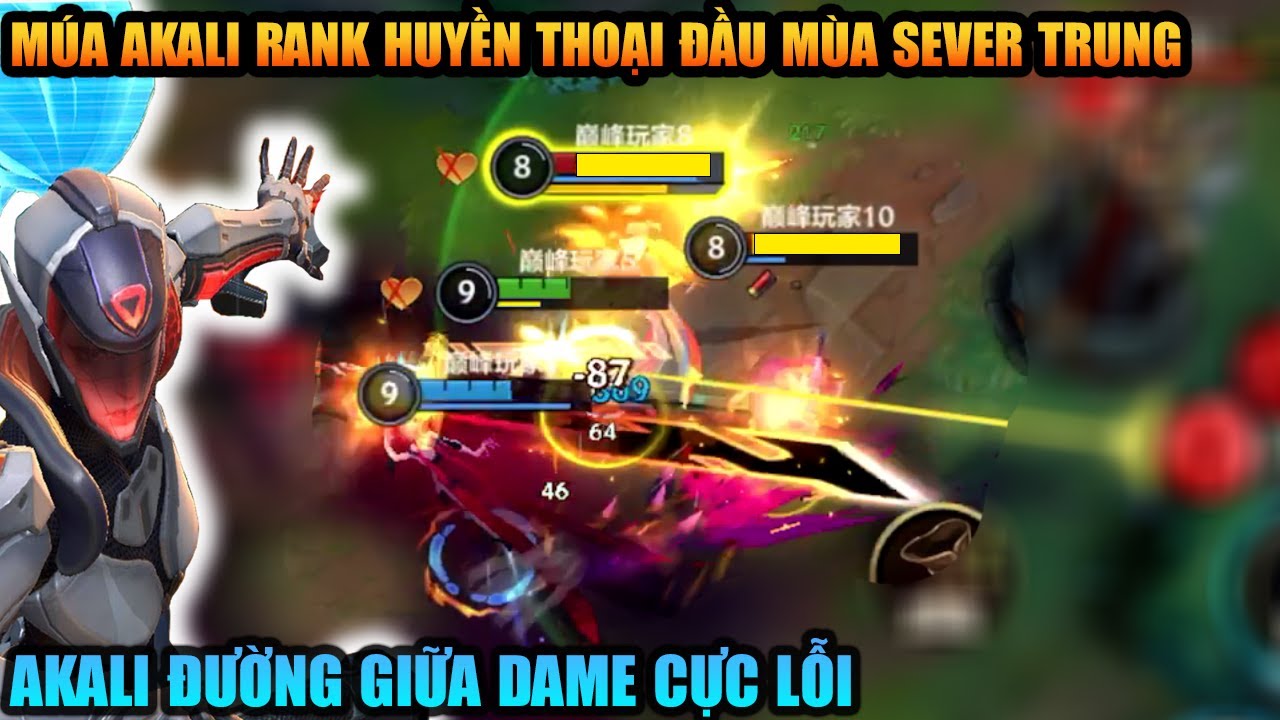 Liên Minh Tốc Chiến QQ : Múa Akali cực gắt tại xếp hạng Rank Huyền thoại siêu máy chủ Trung Quốc