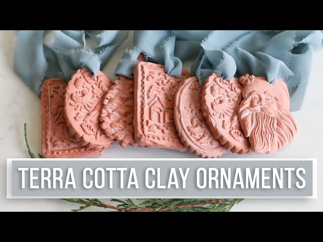 How to make Air Dry Clay Ornaments with Terracotta and White Clay - Tidbits