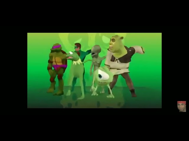 SHREK COM SEUS AMIGOS DANÇANDO #shorts #memes #fyp #fy #shrek #viral  #videos #meme #memesvideos #top 