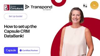 Setting up the Capsule CRM Databank