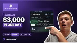 Full How I Made 3k In One Day With Prop Professor! | Finding +EV Bets News
