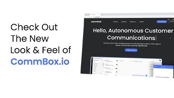 Autonomous Customer Communications - check out the new commbox.io