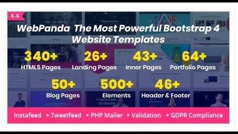 WebPanda - Bootstrap 4 Multipurpose Responsive HTML5 Template | Themeforest Templates