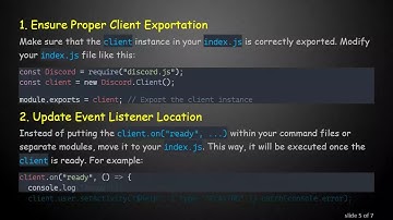 Solving TypeError: client.on is not a function in Discord.js
