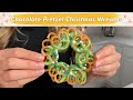 Christmas Chocolate Pretzel Wreaths