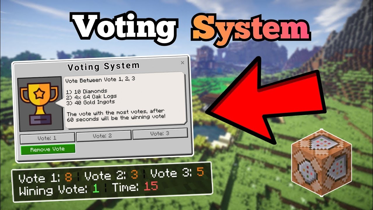 How To Make a Voting System in Minecraft | Command Block Tutorial - YouTube