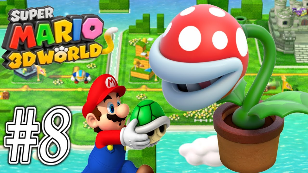 Super Mario 3D World 100% Walkthrough Part 8 - World 4 Continue