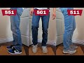 HOW LEVI'S 501, 511, 551 LOOK WITH SNEAKERS (AJ1, YEEZY, CHUCK 70)