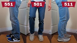 HOW LEVI'S 501, 511, 551 LOOK WITH SNEAKERS (AJ1, YEEZY, CHUCK 70)