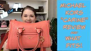MICHAEL KORS Carine Small Cross Body Satchel | Review & What Fits! #MichaelKorsCarine