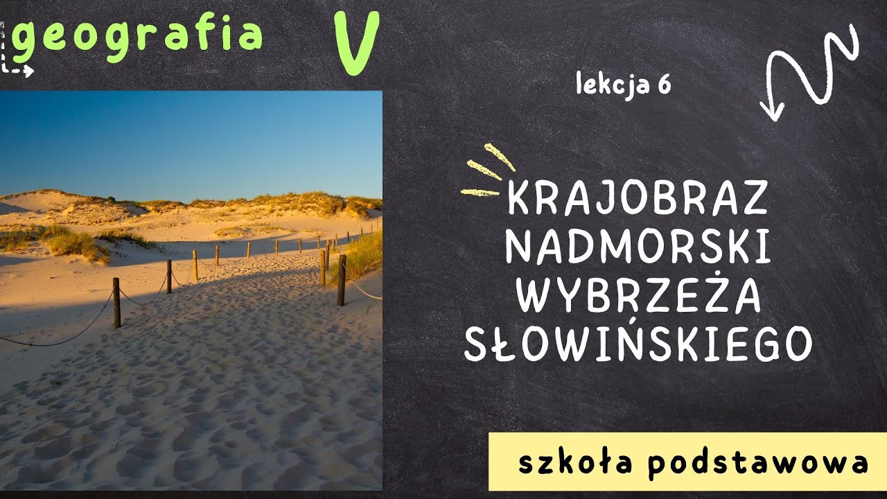 Krajobraz Wyżyn Sprawdzian Klasa 5 - Geografia klasa 5 [Lekcja 6 - Krajobraz nadmorski Wybrzeża Słowińskiego