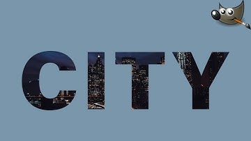 How to Put an Image Inside of Text in Gimp