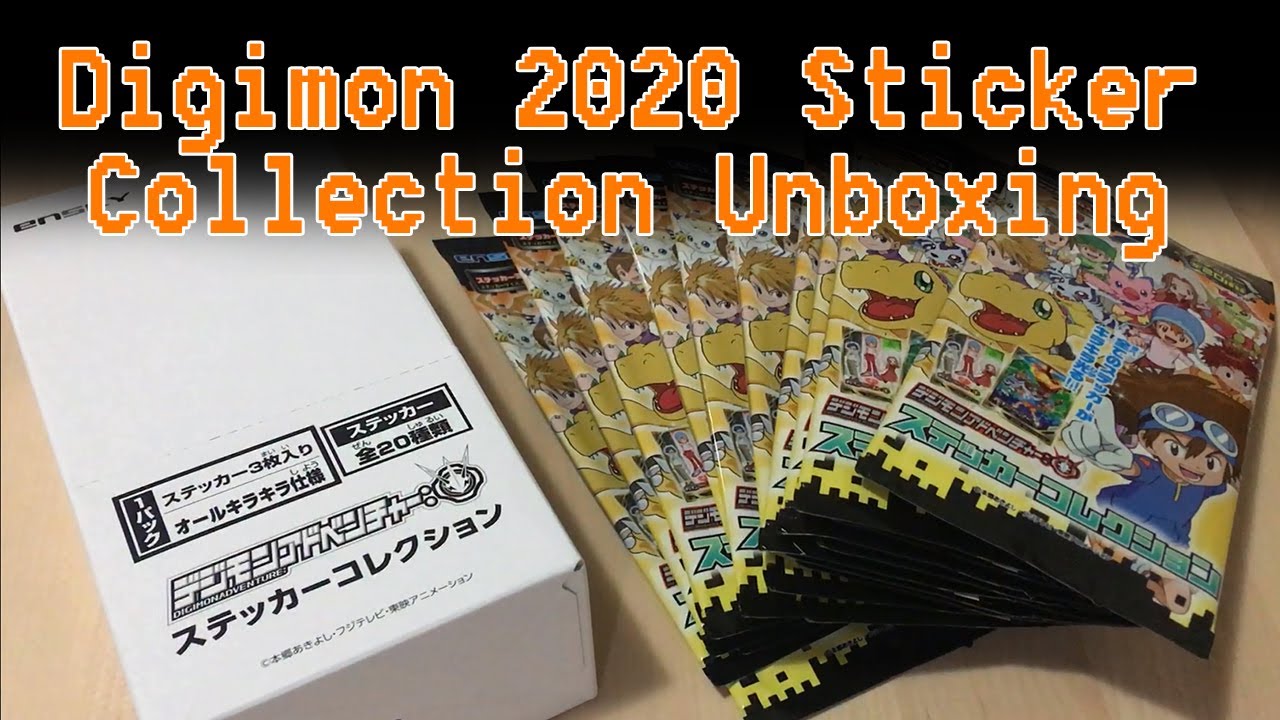 Digimon 2020 Sticker Collection Unboxing