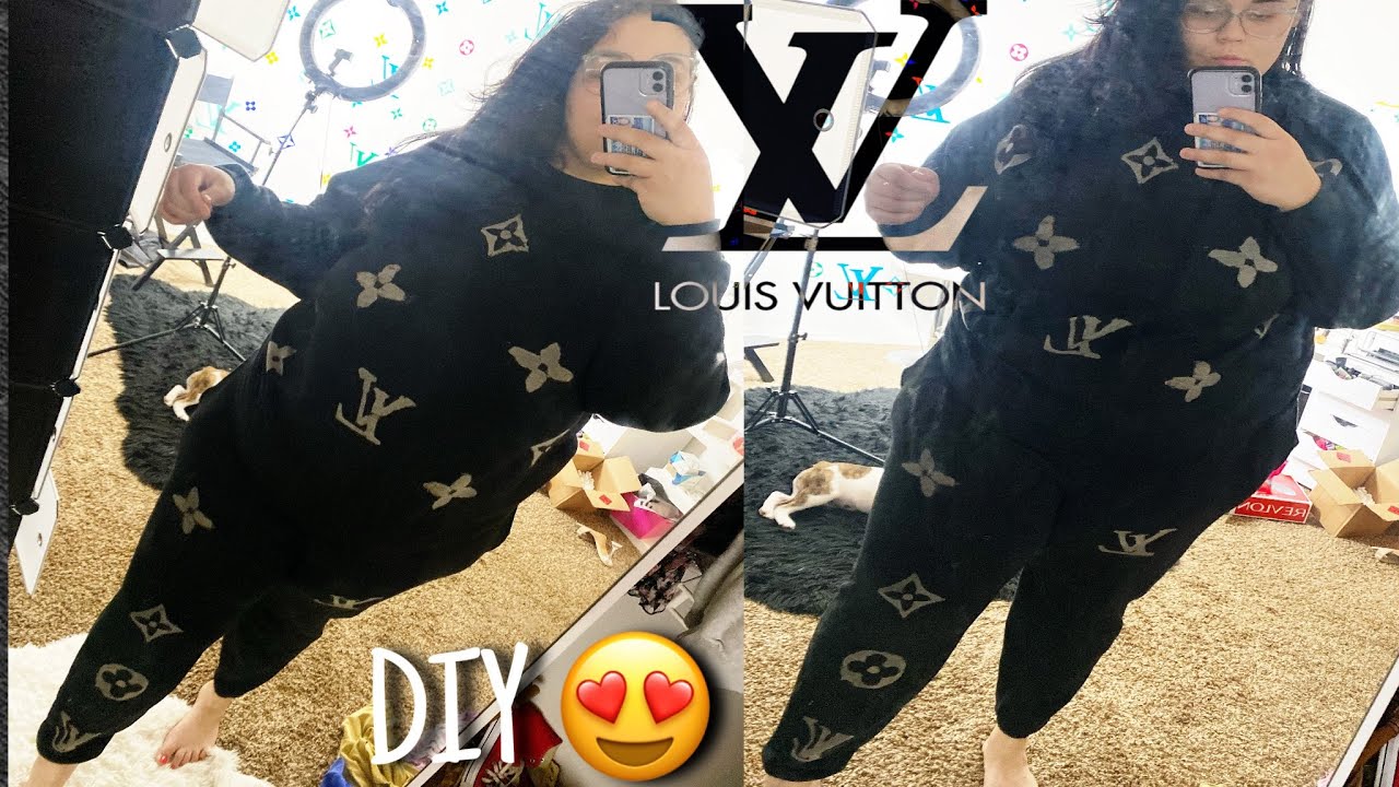 DIY LOUIS VUITTON INSPIRED SWEATSUIT