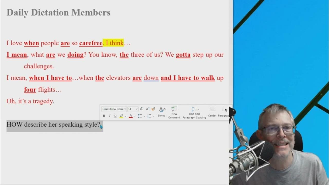 Daily Dictation 435 ANSWERS! Let's Master English with Coach Shane