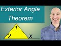 Exterior Angle Theorem (Triangles)