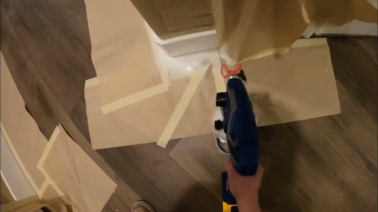 Painting baseboards with graco tc pro cordless sprayer YouTube