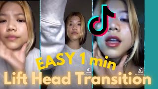 How to Lift Head Turn Transition Tiktok trend 2021 | Asthma Pump Tay Money Tiktok Easy Tutorial