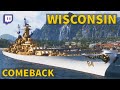 Wisconsin  impressive match  world of warships