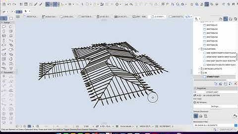 ArchiCAD Roof Wizard - How to create roof framing automatically